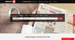 Desktop Screenshot of bookmyad.com